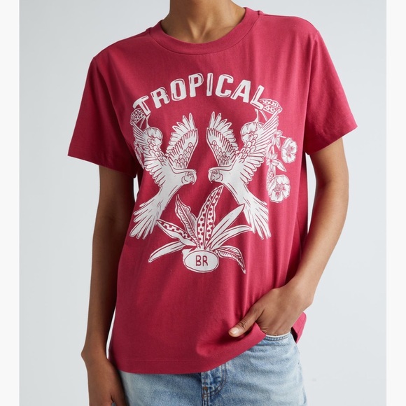 Women’s FARM Rio Red Tropical cotton graphic tee - Picture 4 of 4